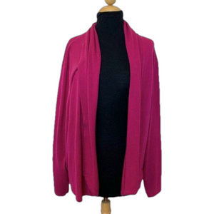 Magenta cardigan sweater Womens SZ 26-28 by Avenue - open cardigan